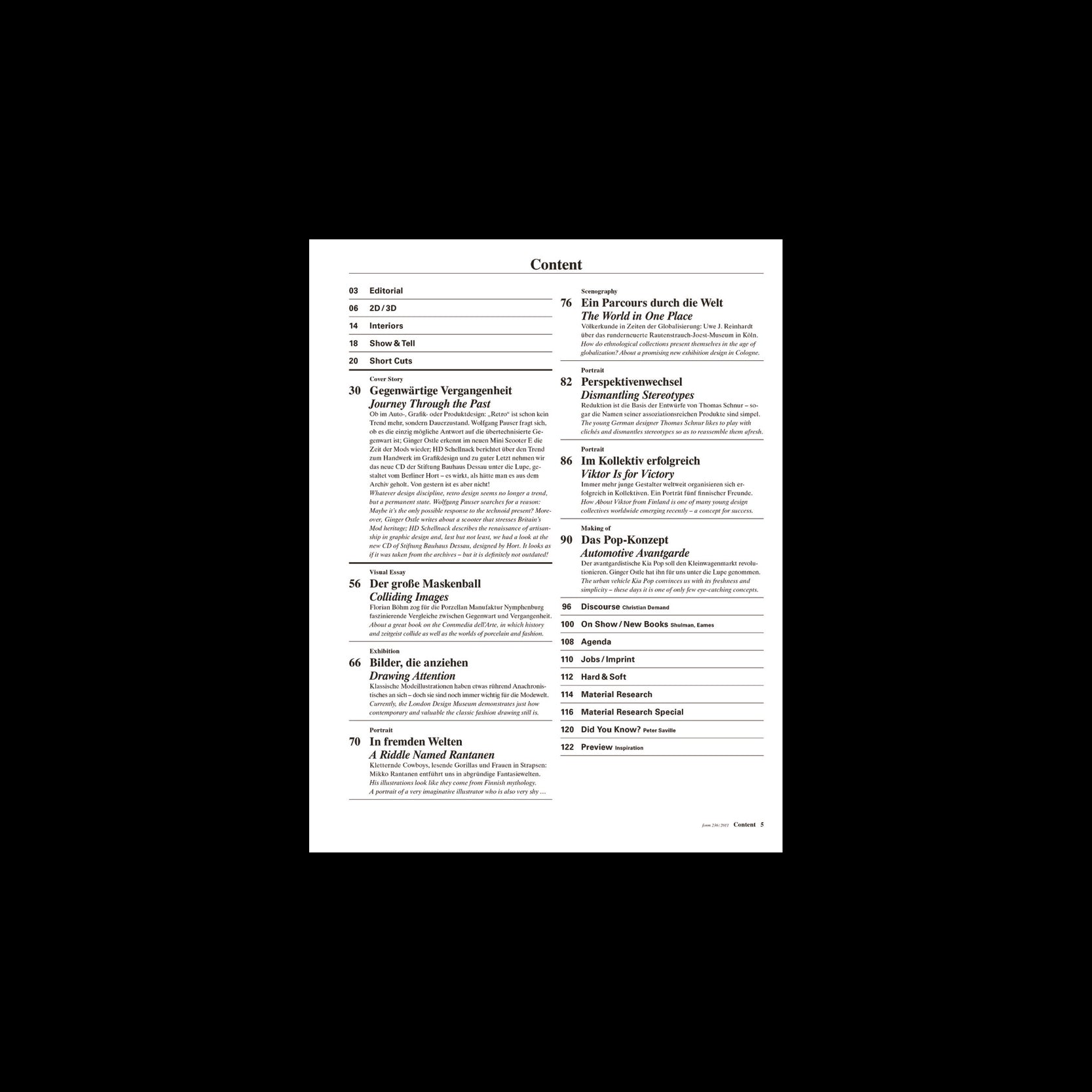 form 236 – Déjà-vu / The Past Ahead – form Design Magazine